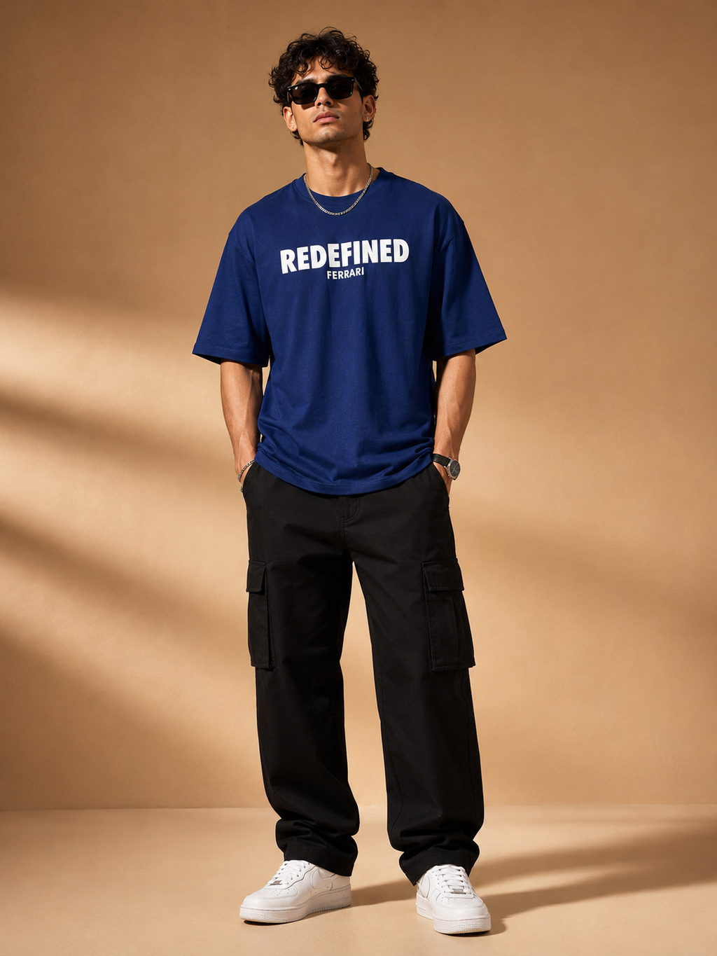 Men’s Royal Blue Racing Graphic T-Shirt