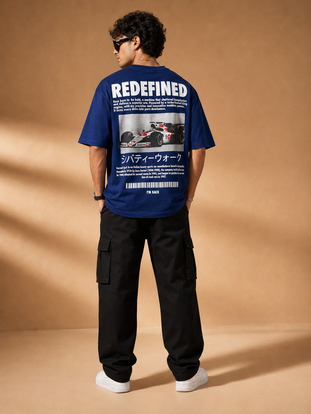 Men’s Royal Blue Racing Graphic T-Shirt