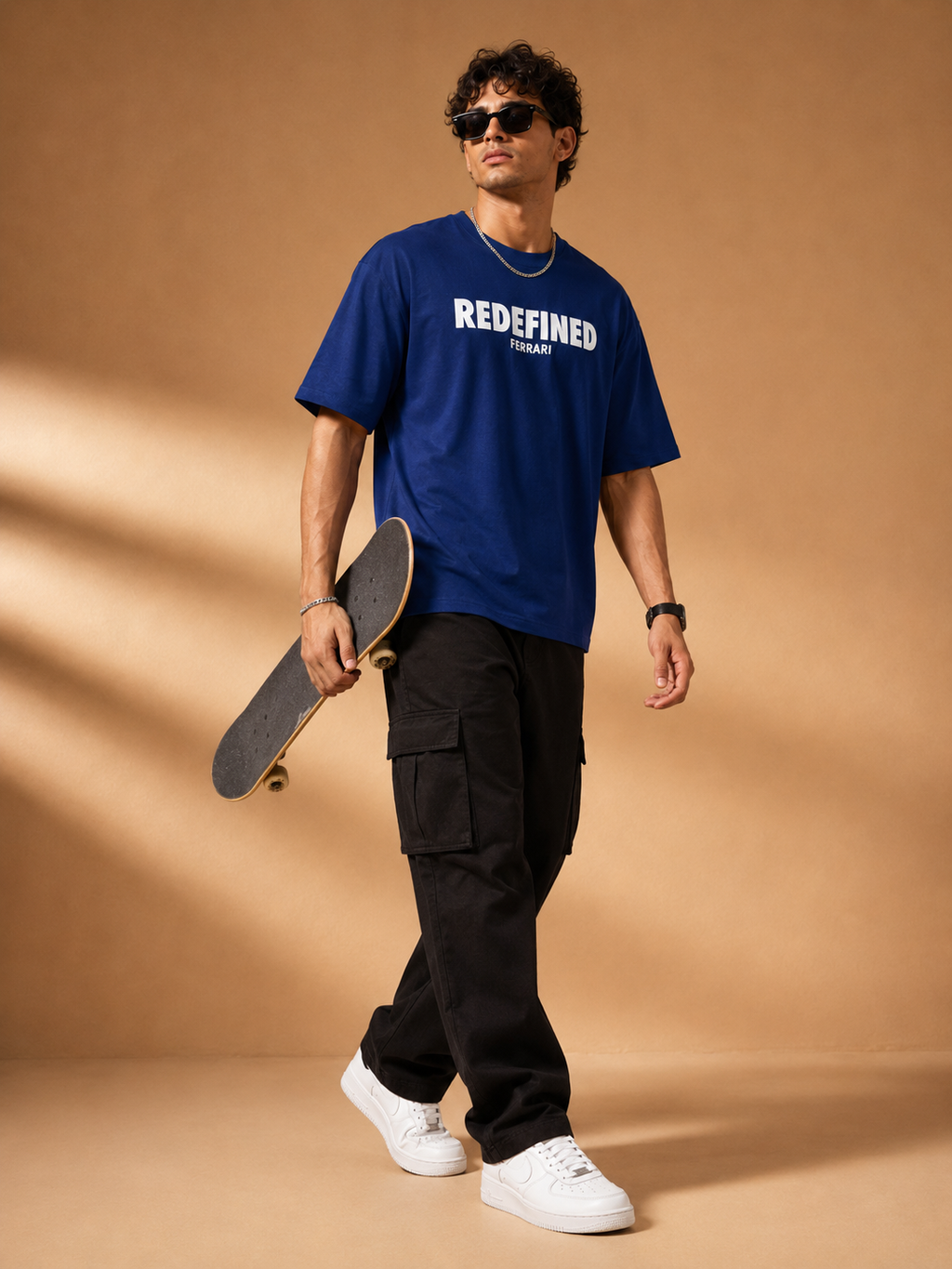 Men’s Royal Blue Racing Graphic T-Shirt