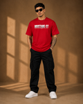 Men’s Red Mustang Graphic Print T-Shirt