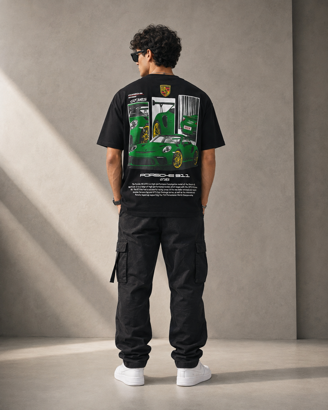 Men’s Black Porsche Motorsport Graphic T-Shirt