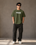 Men’s Olive Green Porsche Graphic T-Shirt