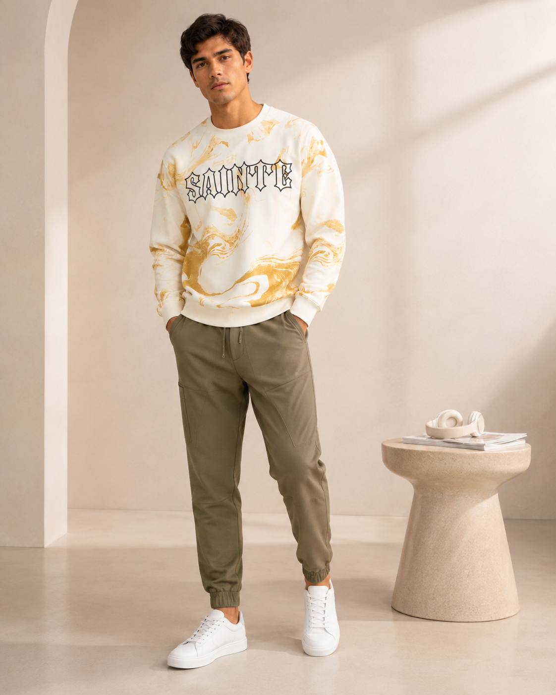 Men’s Off-White Printed Sweatshirt