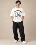 Men’s Off-White Down Shoulder Culture 04 Graphic Printed T-Shirt