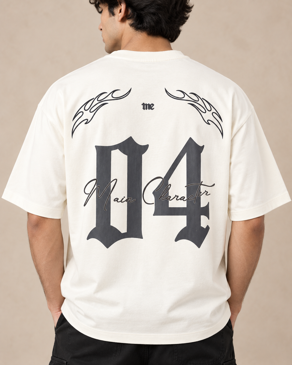 Men’s Off-White Down Shoulder Culture 04 Graphic Printed T-Shirt