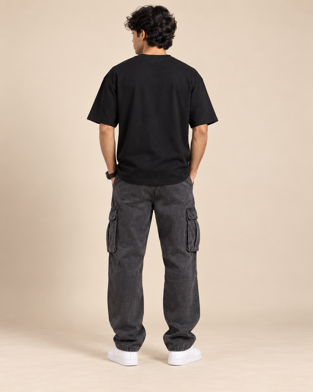 Men’s Black Graphic Printed T-Shirt