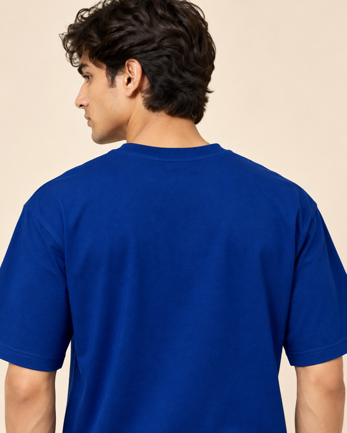 Men’s Royal Blue Graphic Printed T-Shirt